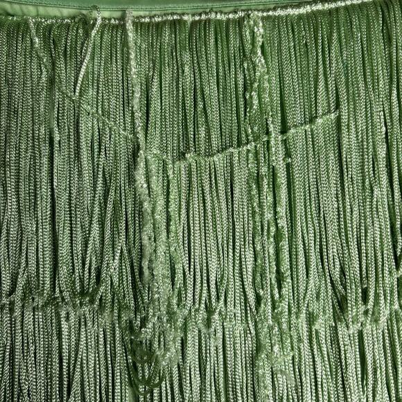 Hutch Crepe Fringe Jumpsuit Mint Green Size 4 - Picture 10 of 11